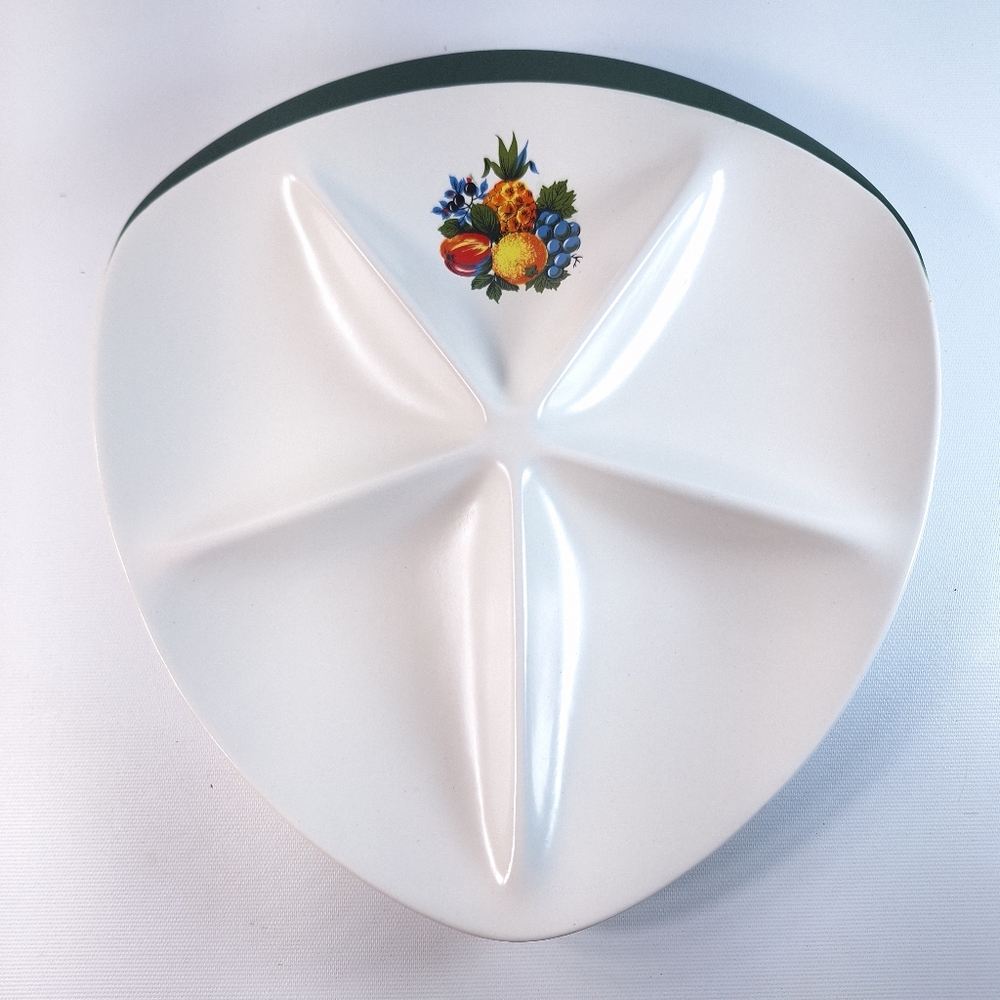 Vintage Retro Carlton Ware Large Serving Plate Bowl Dish Fruit 5 Sections